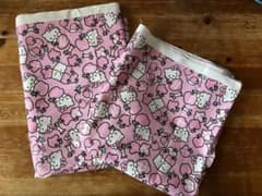 ハローキティ 生地 ピンク 約110cm x 110cmのサムネイル