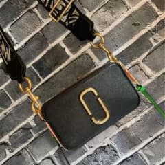 MARC JACOBS スナップショット ショルダーバッグ ブラック グリーンのサムネイル