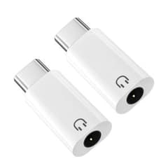 Type-C 3.5mm イヤホン変換アダプタ 2個セット 10149のサムネイル