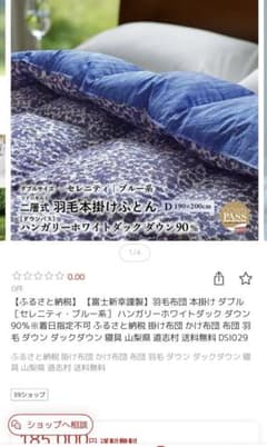 二層式羽毛本掛けふとんDハンガリーホワイトダックダウン90%