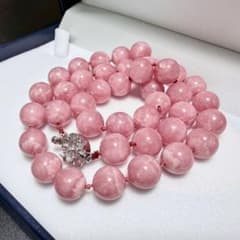 インカローズ ロードクロサイト 大玉 ネックレス 天然石 10.0mm 48cm 