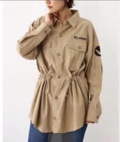 RODEO CROWNS ミリタリーシャツ 長袖 ベージュのサムネイル