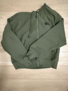 stussy ジップパーカー　グリーンのサムネイル