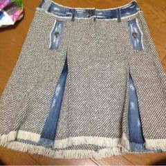 anna様専用☆バーバリーブルーレーベル ツイードスカートのサムネイル