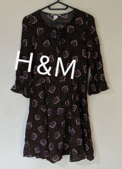 ★Ｈ&Ｍ★エイチアンドエム★柄　オシャレ　ワンピース　Aライン　チュニックのサムネイル