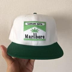 レア】marlboro マルボロ マリファナデザイン キャップ - メルカリ