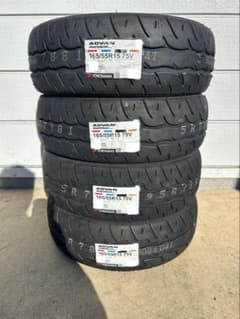 条件付き送料込☆ヨコハマアドバンネオバ☆AD09☆165/55R15☆ワークス 