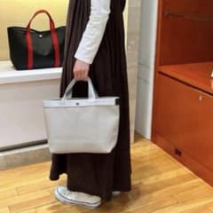 タグ付新品エルベシャプリエ◉704GP◉スクエアトートM◉マスティック