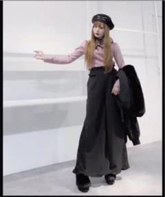 ハイウエストレースコンビワイドパンツのサムネイル
