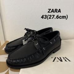 ZARA ザラ デッキシューズ 43 27.6cm - メルカリ