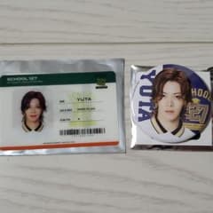 NCT127 ユウタ トレカ 学生証風&缶バッジ NCTzen ペンミのサムネイル