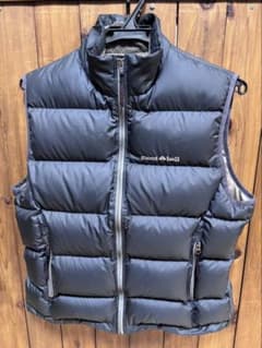 【mont-bell 】ブラック キルティング ベスト mont-bell キルティングベスト ブラック - メルカリ