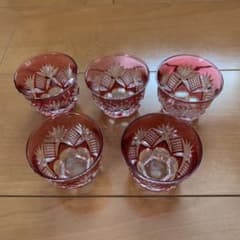 カガミガラス　切子　おちょこのサムネイル