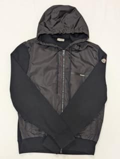 希少サイズXXL Moncler ナイロンジャケット 切替パーカー ブラックのサムネイル