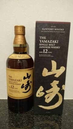 山崎 12年 シングルモルトウイスキー 箱付き - メルカリ