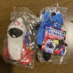 ぬいぐるみ ボールチェーン付き　指人形　パペットスンスン　ノンノンのサムネイル