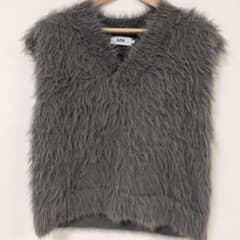 AZUL BY MOUSSY シャギーニットベスト グレー Lサイズのサムネイル