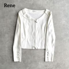 美品✨パール付き Rene 34 カーディガン 白 ボレロ ルネ 襟付き 美品✨パール付き Rene 34 カーディガン 白 ボレロ ルネ 襟付き - メルカリ