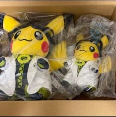 ポケモンGO ウィロー博士の助手ピカチュウ ぬいぐるみ マスコット 2点
