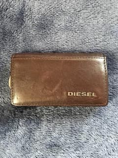 DIESEL ディーゼル 本革 レザー キーケース ブラウンのサムネイル
