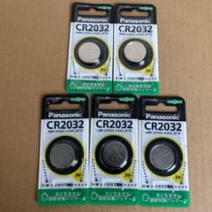 新品未開封_Panasonic CR2032 ボタン電池 5個セットのサムネイル