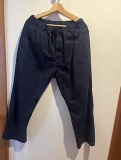 ネイビー ワイドパンツ ウエストゴムのサムネイル