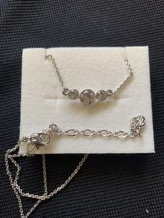 Swarovski ネックレス 3ストーン シルバーカラーのサムネイル