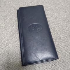 正規品 YSLイヴサンローラン レザー ネイビー 長財布 - メルカリ