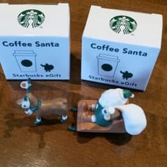 スタバ コーヒーサンタ  トナカイ＆ソリサンタのサムネイル