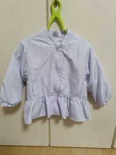 プティマイン　薄紫 フリル付きジャケット