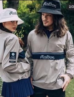 グレージュ L　マルボンゴルフ MALBON GOLF 　長袖　ハーフジップ グレージュ L マルボンゴルフ MALBON GOLF 長袖 ハーフジップ