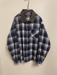 NATIVE LOUNGE チェック柄ネルシャツ　古着　オーバーサイズのサムネイル