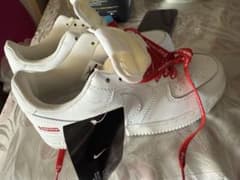Nike x Supreme ホワイトスニーカー UK 6.5のサムネイル