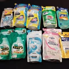 まとめ売り　家庭用洗剤詰め替え用のサムネイル