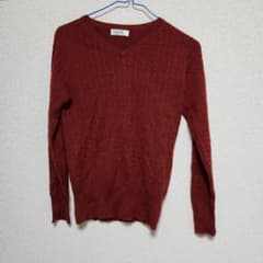 ANCHOR WOMAN 長袖ニット ボルドー Mのサムネイル