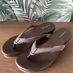 VINCCI ウェッジソール ラメサンダルのサムネイル