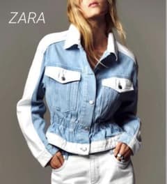ZARA コンビネーションデニムジャケット ザラ ¥8,590- - メルカリ