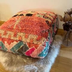 vintage floor cushion　トロピカルピンクのサムネイル
