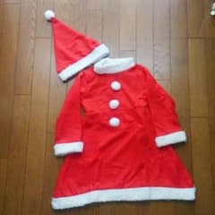 女の子サンタワンピース★クリスマス衣裳★クリスマスコスプレ★女の子服☆子供服のサムネイル