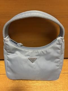 PRADA グレー ナイロン ハンドバッグのサムネイル
