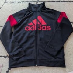 adidas ジャージ 黒/赤 サイズ150のサムネイル