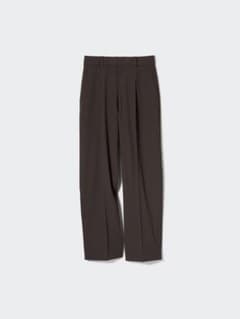 ユニクロ　タックワイドパンツ　Mのサムネイル
