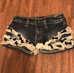 デニムフリルショートパンツ 110★最終お値下げ★のサムネイル