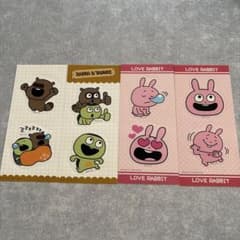 にしむらゆうじ シールセット かっぱとたぬき ラブラビット