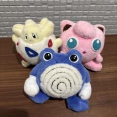 TOMY 포켓몬 포켓몬스터 ￼당시물 봉제인형 3체 세트 레트로