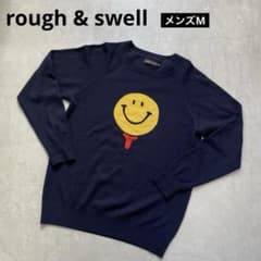 ROUGH&SWELL ラフアンドスウェル セーター ニコちゃん メンズXL ROUGH&SWELL ラフアンドスウェル ニットセーター ニコちゃん メンズL