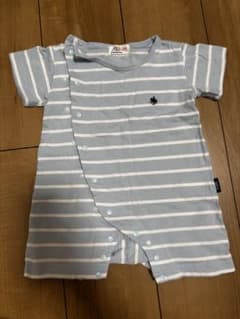 POLO Baby ボーダー ロンパース カバーオールのサムネイル