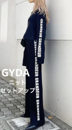 GYDA GRANDEURジャガードリブ ニット セットアップのサムネイル