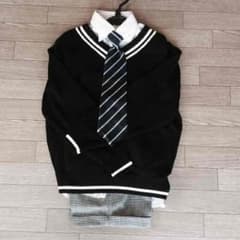 ②子供用 ☆新品お得 ♪ (シャツ、ネクタイ、ニット、パンツ)のサムネイル
