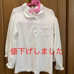 120女の子長袖スクールポロシャツ　二枚組のサムネイル